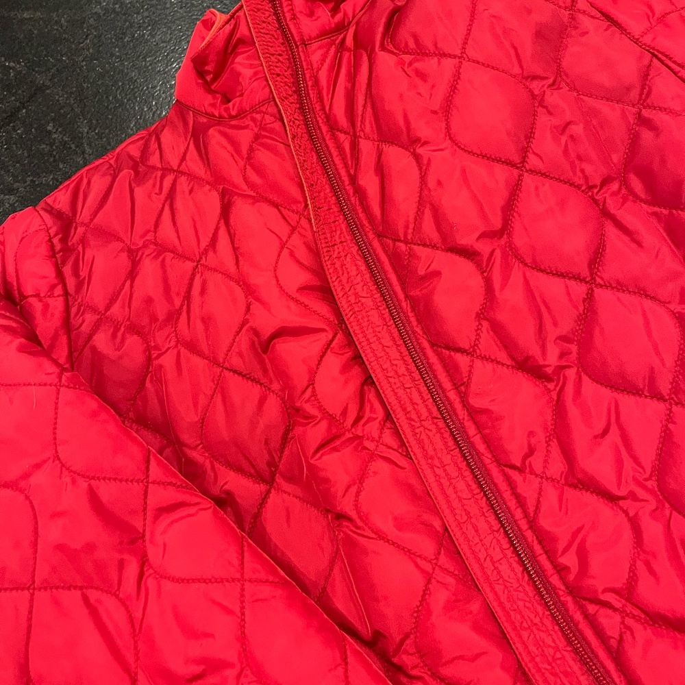 LL Bean red quilted Thinsulate jacket - Picture 7 of 7